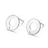 304 Stainless Steel Stud Earring Findings STAS-H104-01S-1
