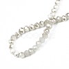 Electroplate Opaque Solid Color Glass Beads Strands X-EGLA-Q112-B02-4