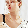 2Pcs 2 Colors Alloy Cable Chain Necklace for Men Women NJEW-AN0001-19-5