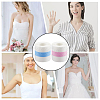 2 Rolls 2 Colors 5M Non-woven Fabrics Invisible Self Adhesive Bob Tape for Breast AJEW-GF0008-87-5