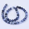 Natural Sodalite Beads Strands G-Q462-12mm-07-2
