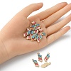 Alloy Enamel Pendants ENAM-YW0002-17-5