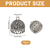 16Pcs Tibetan Style Zinc Alloy Pendant Bails FIND-CA0011-75B-2