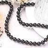 Natural Obsidian Bead Strands G-R173-8mm-02-5