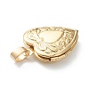Brass Locket Pendants KK-P199-18G-4