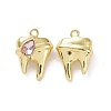 Rack Plating Alloy Glass Pendants FIND-I037-08LG-03-1
