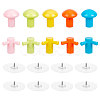 2 Sets 2 Style PP Knob Wall Hook Hangers AJEW-GF0006-83-1
