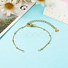 Handmade 304 Stainless Steel Satellite Chains Bracelets Making Accessories AJEW-JB01024-4