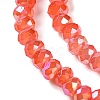 Baking Electroplate Glass Beads Strands X-DGLA-A039-J4mm-B01-3