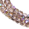 Electroplate Glass Beads Strands GLAA-Q105-03L-3