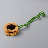 Sunflower Wool Braided Pendant Decorations AJEW-WH0258-857B-2