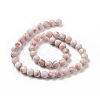 Natural Red Netstone Beads Strands G-Q462-8mm-14-4
