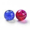 Baking Paint Crackle Glass Beads DGLA-X0006-6mm-02-3