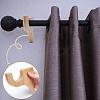 2 Bags Wood Curtain Rod Hanger DIY-UN0008-32-4