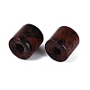 Natural Mahogany Obsidian European Beads G-P520-05D-3