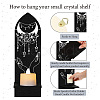 Boho Style Wall Mounted Wood Candle Holder Stand AJEW-WH0378-001-4