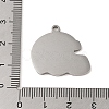 Non-Tarnish 201 Stainless Steel Pendants STAS-C095-12P-3