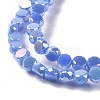 Electroplate Glass Beads Strands GLAA-E036-03C-4