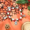Colorful Glass Beaded Stretch Bracelet BJEW-JB09497-3