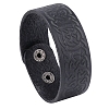 Witch Knot Pattern Cowhide Crod Bracelets PW-WG33678-01-1