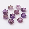 Natural Amethyst European Beads X-G-G740-14x8mm-13-1