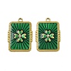 304 Stainless Steel Enamel Pendants STAS-L302-15G-1