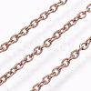 304 Stainless Steel Cable Chain Necklaces NJEW-P248-01RG-2