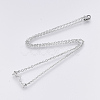 Non-Tarnish 201 Stainless Steel Pendant Necklaces NJEW-T009-JN140-40-1-2