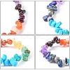 Chakra Gemstone Stretch Bracelets BJEW-JB02288-02-4