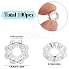 100pcs Alloy Spacer Beads FIND-SC0021-51S-2