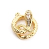 Brass Micro Pave Cubic Zirconia Pendants KK-M321-01G-G01-1