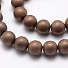 Electroplate Non-magnetic Synthetic Hematite Beads Strands G-R363-6mm-05-1