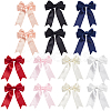14Pcs 7 Colors Polyester Bowknot Ornament Accessories DIY-SP0004-82-1