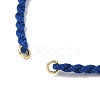 Braided Cotton Cord Bracelet Making MAK-L043-02G-05-2