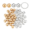 60Pcs 2 Styles Tibetan Style Alloy Beads FIND-PH0029-49-6