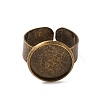 Antique Bronze Brass Finger Ring Shanks X-UNKW-C2902-AB-2