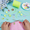 30Pcs Eco-Friendly ABS Plastic Knitting Crochet Locking Stitch Markers Holder IFIN-SC0001-96B-3