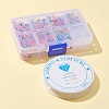5 Style Transparent Acrylic Enamel Beads MACR-FS0001-23-2
