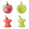 8Pcs 4 Styles Opaque Resin Pendants RESI-HY0001-06-1