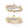 Rack Plating Brass Connector Charms KK-M231-15G-E-1