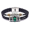 Leather Multi-strand Bracelets BJEW-F352-09P-02-1