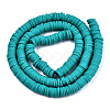 Handmade Polymer Clay Beads Strands CLAY-R089-6mm-116-2