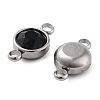 Glass Connector Charms GLAA-G018-P13-2