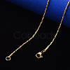 PVD Vacuum Plating 304 Stainless Steel Boston Link Chain Necklace NJEW-S420-006A-G-1