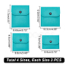 12Pcs 4 Styles Portable Felt Card Cover Bag ABAG-GA0001-21C-4