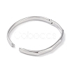 Non-Tarnish 304 Stainless Steel Faceted Ring Hinged Bangles for Women BJEW-C071-16P-4