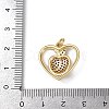 Brass Micro Pave Cubic Zirconia Pendants KK-S528-17G-3