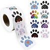 500Pcs Dog Paw Stickers AJEW-S089-05-1