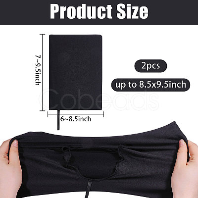 Elastic Cloth Book Cover AJEW-WH0696-009J-1