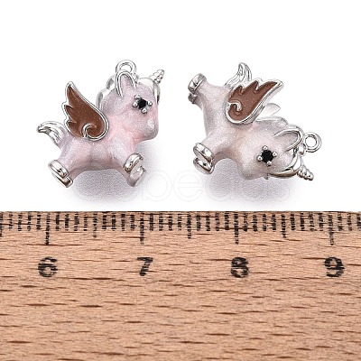 Brass Micro Pave Clear Cubic Zirconia Pendants X-KK-Q074-20P-1